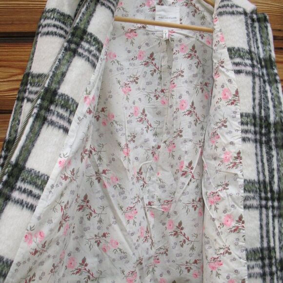 NWT Avec Les Filles Plaid Zip Front Jacket Shacket - Picture 10 of 15